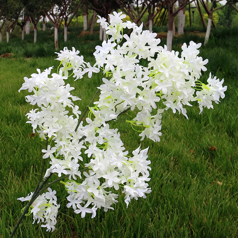 Artificial Lilac Flower Arrangement Fake Plant Wedding Road Lead Flower DIY Home Hotel Christmas Party Decorations