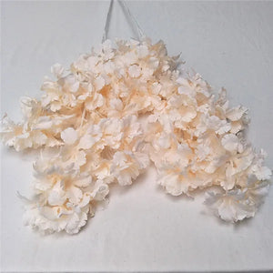 90cm Silk Hydrangea White Branch Drifting Snow Gypsophila  Artificial Flowers Cherry Blossoms Wedding Arch Decorate Fake flower