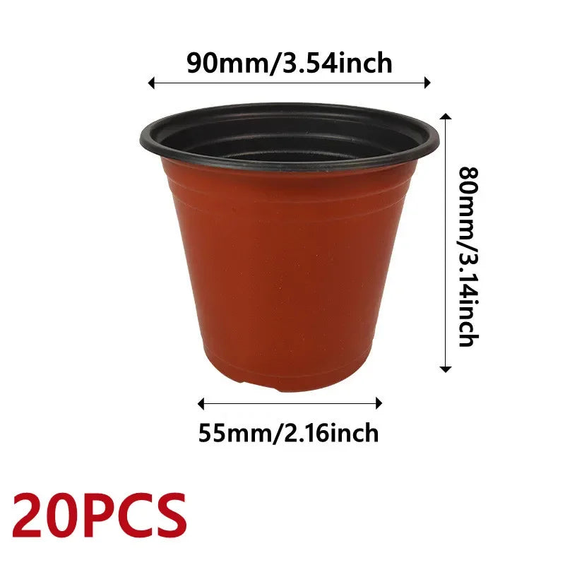 9/12/15cm Flowerpot Plastic Grow Box Fall Resistant Tray For Home Garden Plants Nursery Cup Transplant Flower Plant Pots ﻿