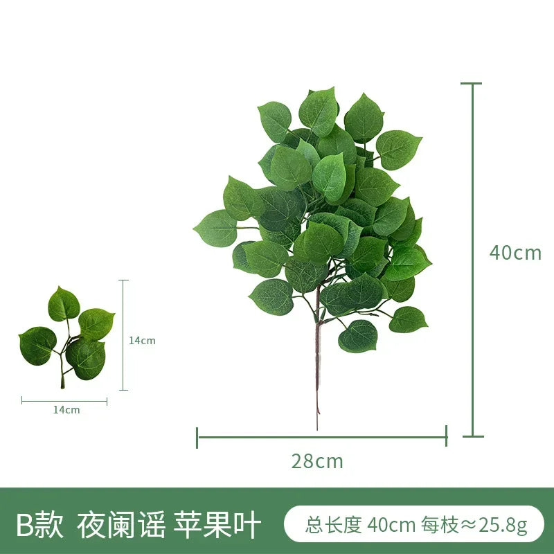 Artificial Green Plant Fake Eucalyptus Leaf Flower Arrangement Accessories Wedding Home Decoration Fake Flowers