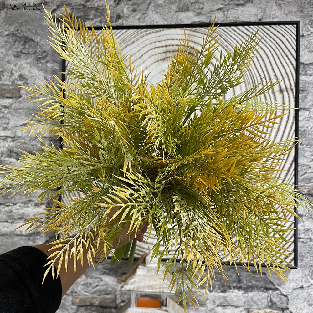 SunMade Luxury Real Touch Galsang Leaves Branch Home Decoration Accessories Fake Plants Flower Arrangement Christmas Decor Fall