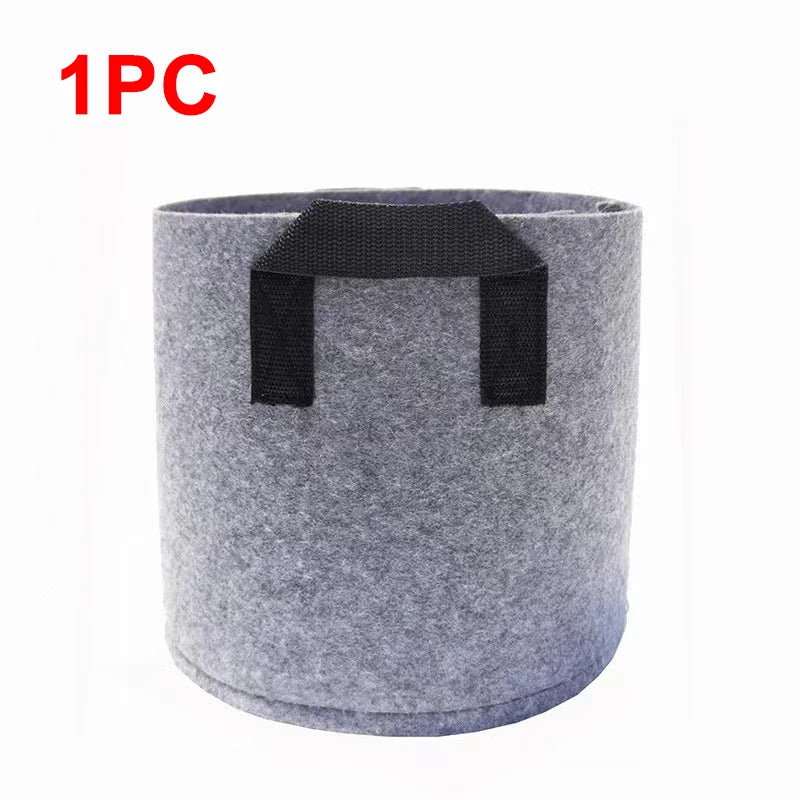 1-5Pcs Vegetable/Flower/Plant Grow Bags 1/2/3/5/7/10/12Gallons Thickened Non-Woven Grow Bags Aeration Fabric Pots with Handles