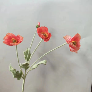 4 Head Artificial Flowers Bouquet Poppy Fake Flowers For Home Decor Garden Party Wedding Decoration Diy Accessories