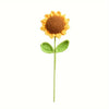 1/5/10Pcs Sunflower Knitted Artificial Flowers, Hand-knitted Flowers, Wool Crochet Sunflower Decoration