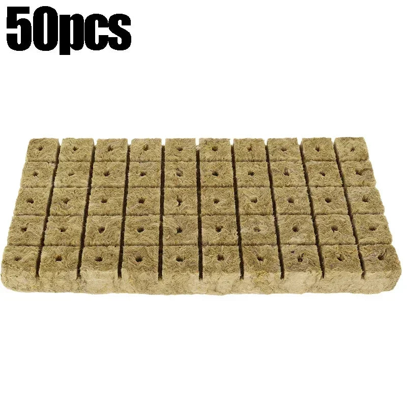 Sponge Block Starter Plugs Rock Wool Grow Cubes Seed Starters Planting Cubes Hydroponics Cuttings Plant Propagation Grow Supply