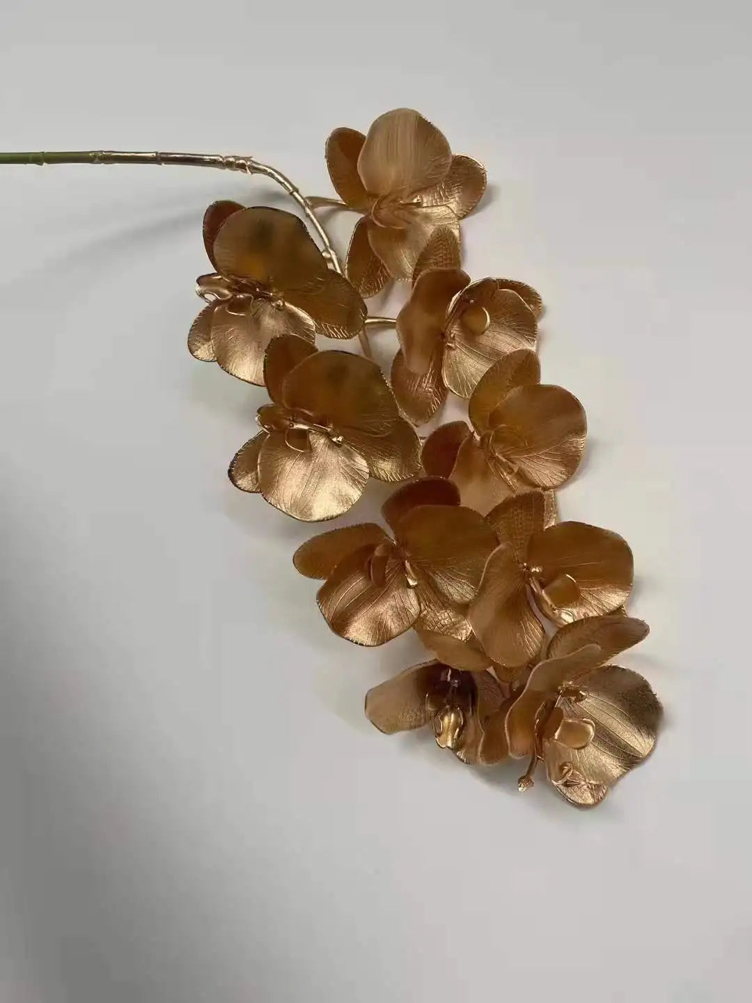 95CM Gold Artificial Plants Eucalyptus Ginkgo Leaf Gold False Flower Household Decoration Wedding Hall Decoration Plastic Flower