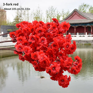 50-600Pcs Artificial Flower Cherry Blossom Branches Wedding Arch Decoration Cherry Blossom Tree Silk Flowers DIY Home Decoration