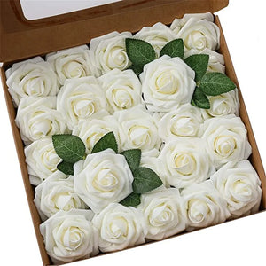 10/25/50Pcs Artificial Rose Flowers Foam Fake Faux Flowers Roses for DIY Wedding Bouquets Party Home Decor Garden Decoration