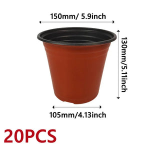 9/12/15cm Flowerpot Plastic Grow Box Fall Resistant Tray For Home Garden Plants Nursery Cup Transplant Flower Plant Pots ﻿