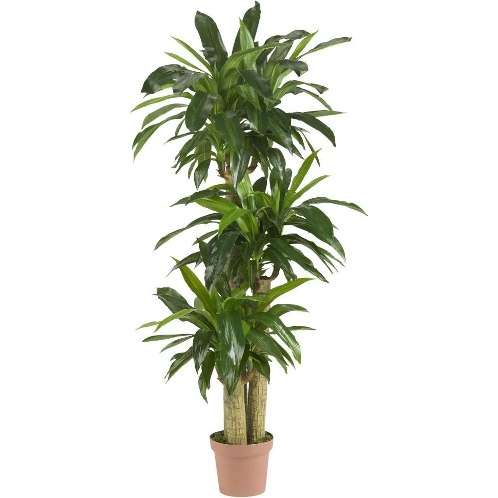 Artificial Corn Stalk Dracaena Plants, Tall Fake Plants, Indoor Home Decoration, Real Touch Faux Plant, 62IN