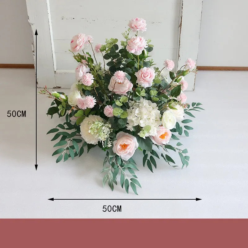 Artificial Flowers For Wedding Decoration Party Stage Display Cornor Flowers Backdrop Home Festival Decor Floral Ball