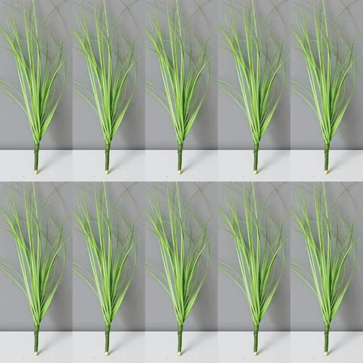 Simulated Small Grass Bushes for Decorating Fake Grasslands Simulating Reeds Onion Grass and Fake Green Plants Home Decoration