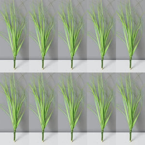 Simulated Small Grass Bushes for Decorating Fake Grasslands Simulating Reeds Onion Grass and Fake Green Plants Home Decoration