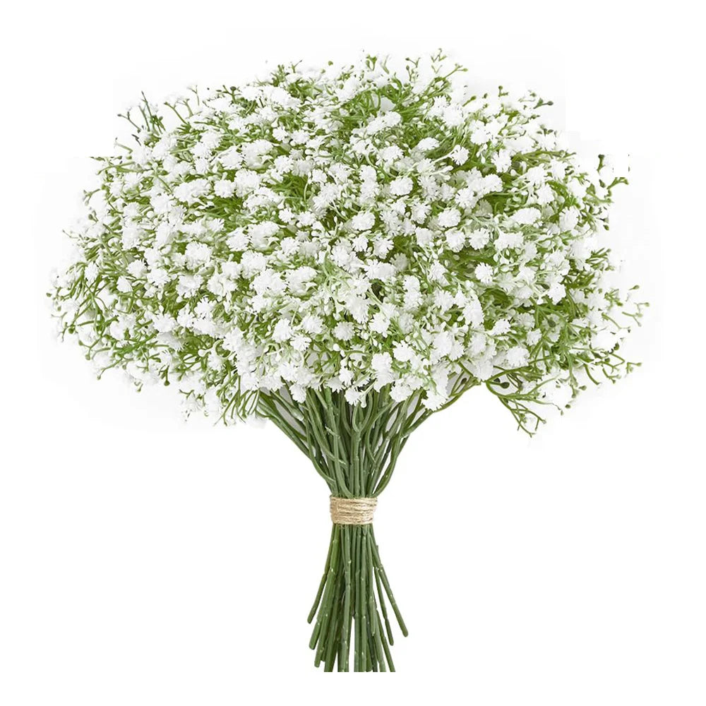 10/15pcs Artificial Flowers Baby Breath Flower Fake Gypsophila for Wedding Party Home Decoration Floral Bouquets DIY Accessories