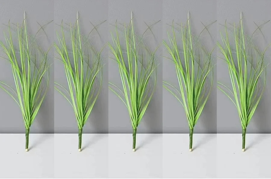 Simulated Small Grass Bushes for Decorating Fake Grasslands Simulating Reeds Onion Grass and Fake Green Plants Home Decoration