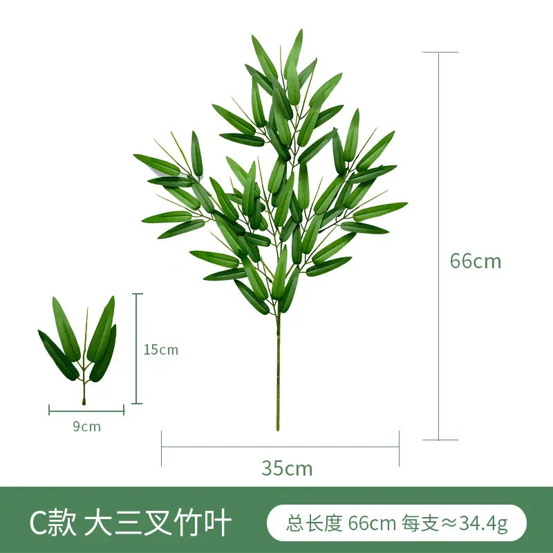 Artificial Green Plant Fake Eucalyptus Leaf Flower Arrangement Accessories Wedding Home Decoration Fake Flowers