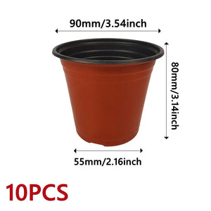 9/12/15cm Flowerpot Plastic Grow Box Fall Resistant Tray For Home Garden Plants Nursery Cup Transplant Flower Plant Pots ﻿