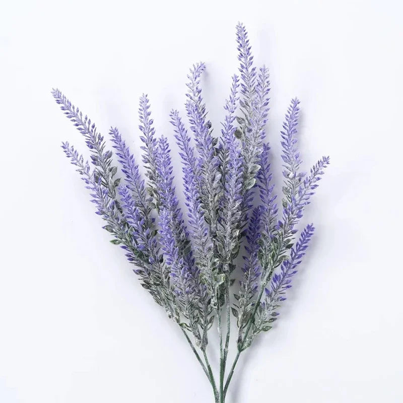 A Bunch of Provence Lavender Plastic Artificial Flowers False Plants Wedding Home Outdoor Garden Decoration Table Decoration