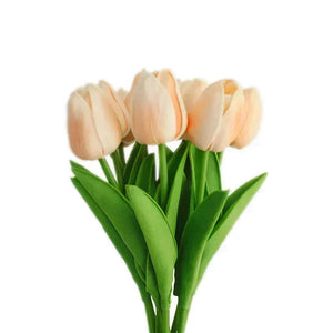 3/5PCS Tulip Artificial Flowers Real Touch Bouquet Fake Flowers Decoration for Wedding Supplies Home Decor Valentines Flowers