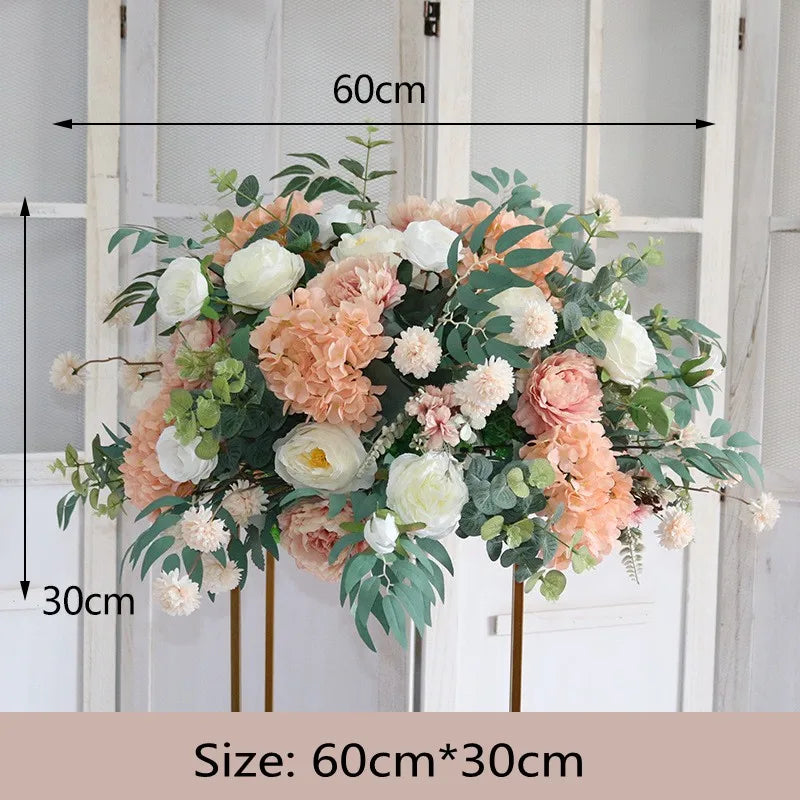 Artificial Flowers For Wedding Decoration Party Stage Display Cornor Flowers Backdrop Home Festival Decor Floral Ball