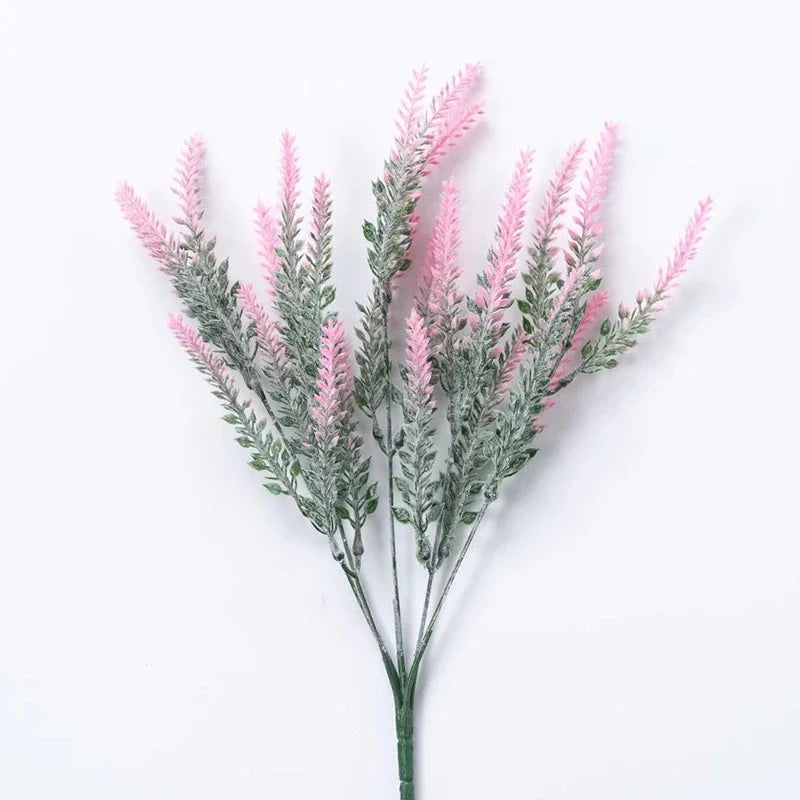 A Bunch of Provence Lavender Plastic Artificial Flowers False Plants Wedding Home Outdoor Garden Decoration Table Decoration