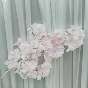 90cm Silk Hydrangea White Branch Drifting Snow Gypsophila  Artificial Flowers Cherry Blossoms Wedding Arch Decorate Fake flower