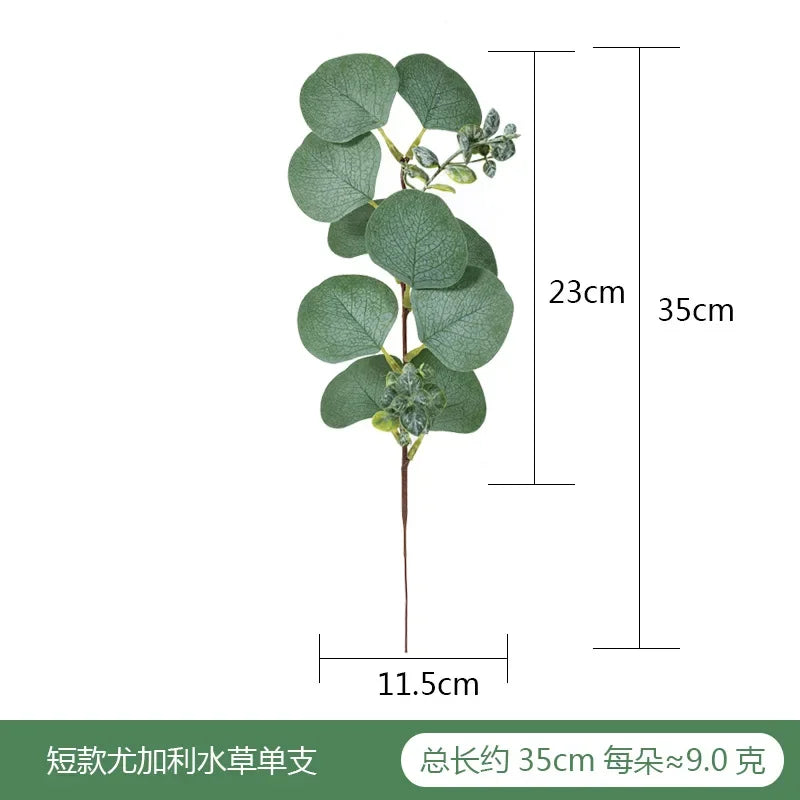 Artificial Green Plant Fake Eucalyptus Leaf Flower Arrangement Accessories Wedding Home Decoration Fake Flowers