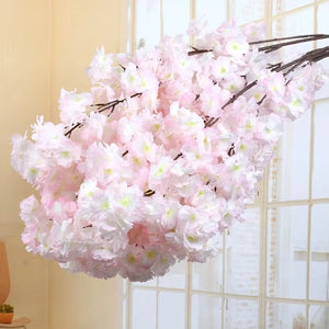 50-600Pcs Artificial Flower Cherry Blossom Branches Wedding Arch Decoration Cherry Blossom Tree Silk Flowers DIY Home Decoration