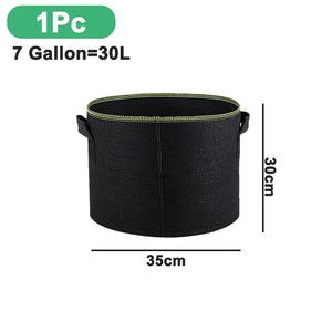 1/3Pcs Vegetable/Flower/Plant Grow Bags 3/4/5/7/10 Gallon, Thickened Non-Woven Grow Bags, Aeration Fabric Pots with Handles