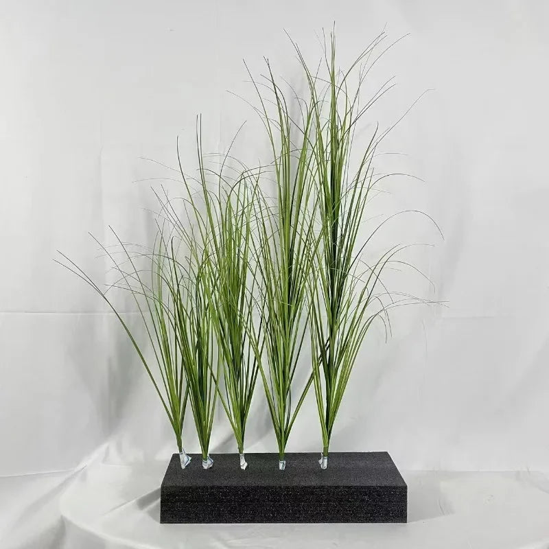 Simulated Small Grass Bushes for Decorating Fake Grasslands Simulating Reeds Onion Grass and Fake Green Plants Home Decoration