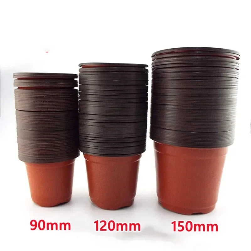 9/12/15cm Flowerpot Plastic Grow Box Fall Resistant Tray For Home Garden Plants Nursery Cup Transplant Flower Plant Pots ﻿