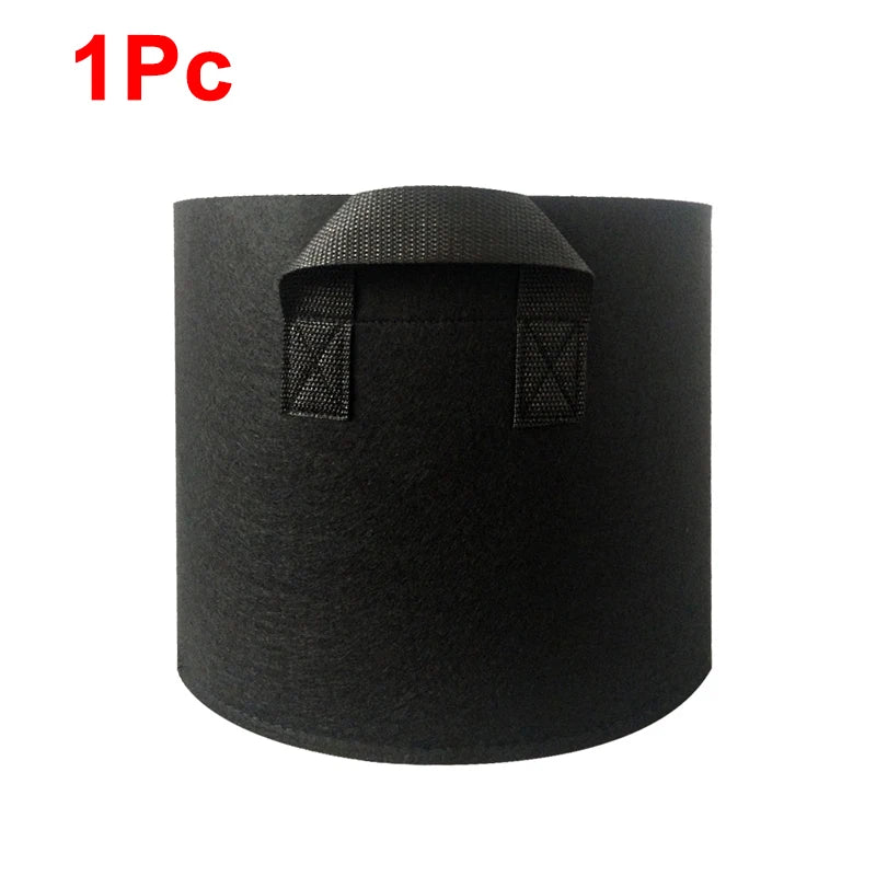 1-5Pcs Vegetable/Flower/Plant Grow Bags 1/2/3/5/7/10/12Gallons Thickened Non-Woven Grow Bags Aeration Fabric Pots with Handles