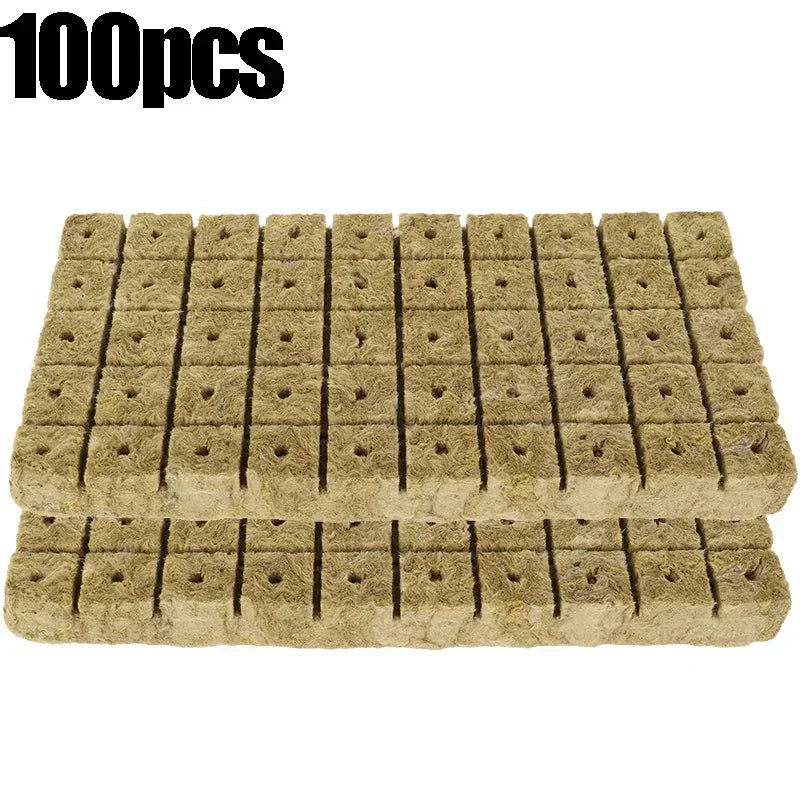 Sponge Block Starter Plugs Rock Wool Grow Cubes Seed Starters Planting Cubes Hydroponics Cuttings Plant Propagation Grow Supply