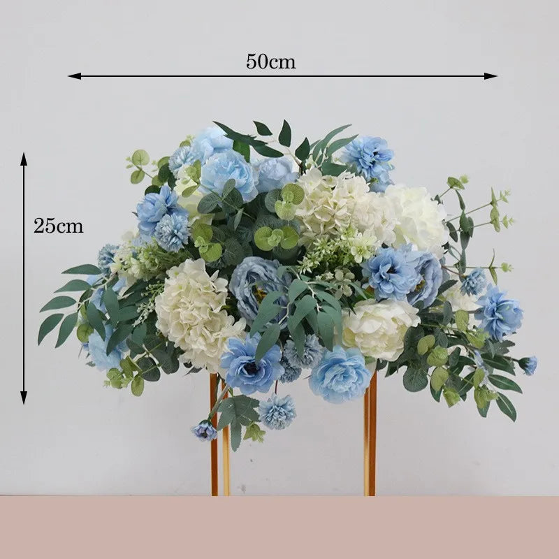 Artificial Flowers For Wedding Decoration Party Stage Display Cornor Flowers Backdrop Home Festival Decor Floral Ball