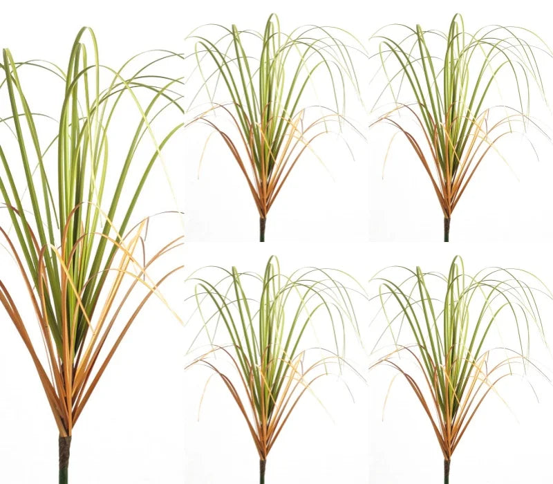 Simulated Small Grass Bushes for Decorating Fake Grasslands Simulating Reeds Onion Grass and Fake Green Plants Home Decoration