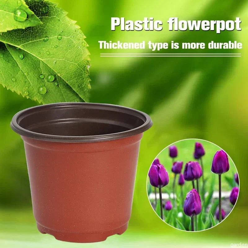 9/12/15cm Flowerpot Plastic Grow Box Fall Resistant Tray For Home Garden Plants Nursery Cup Transplant Flower Plant Pots ﻿