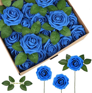 10/25/50Pcs Artificial Rose Flowers Foam Fake Faux Flowers Roses for DIY Wedding Bouquets Party Home Decor Garden Decoration