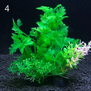 12 Kinds Artificial Aquarium Decor Plants Water Weeds Ornament Aquatic Plant Fish Tank Grass Decoration Accessories 14cm