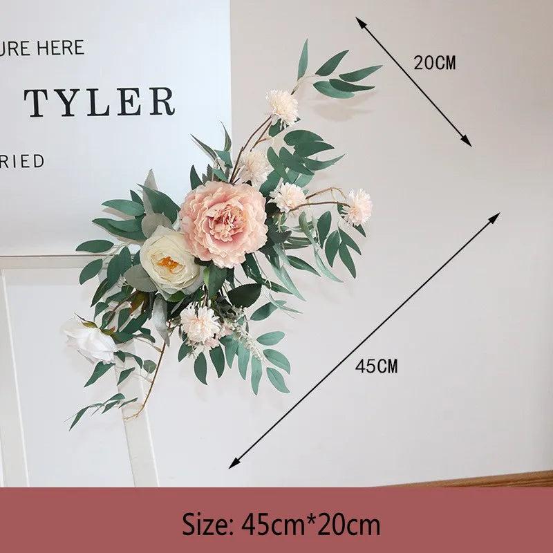 Artificial Flowers For Wedding Decoration Party Stage Display Cornor Flowers Backdrop Home Festival Decor Floral Ball