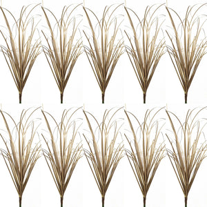 Simulated Small Grass Bushes for Decorating Fake Grasslands Simulating Reeds Onion Grass and Fake Green Plants Home Decoration