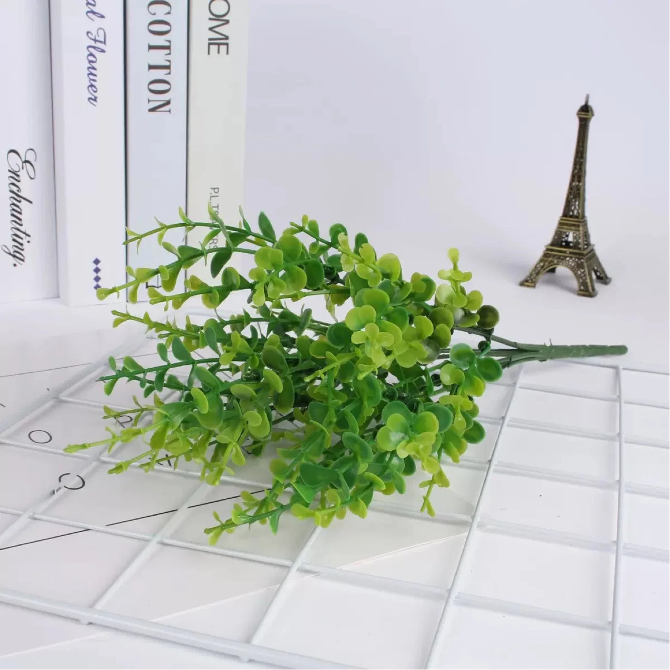 5PCS Artificial Flowers for Outdoor Decoration Spring Summer Decoration UV Resistant Plastic Greenery Shrubs Home Garden Decor