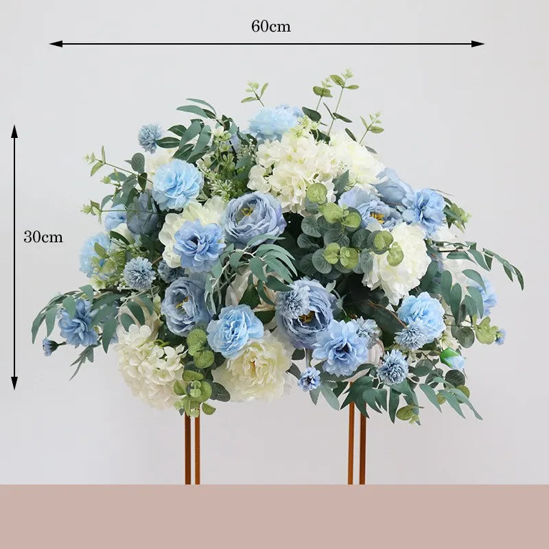 Artificial Flowers For Wedding Decoration Party Stage Display Cornor Flowers Backdrop Home Festival Decor Floral Ball