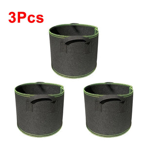 1-5Pcs Vegetable/Flower/Plant Grow Bags 1/2/3/5/7/10/12Gallons Thickened Non-Woven Grow Bags Aeration Fabric Pots with Handles