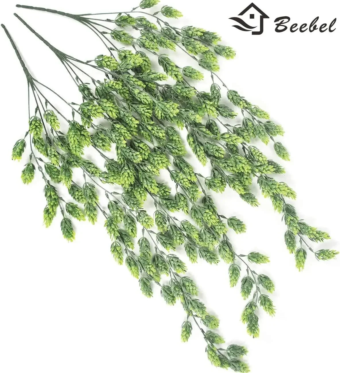 Artificial Flower Hops Vine Garland Plant Fake Hanging Vine Faux Hops UV Resistant Faux Floral Greenery 3 PCS