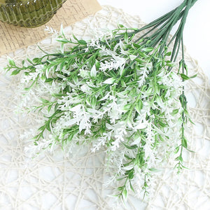 35cm Artificial Flower Plastic Lavender Fake Plant Wedding Home Garden Decoration Bridal Bouquet Household Products Decortion