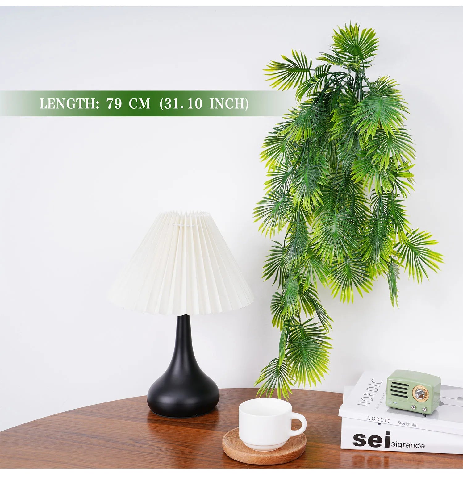 79cm Artificial Plant Persian Fern Leaves Vines Turtle Leaf Plant Christmas Autumn Garden Wedding Party Wall Hanging Balcony