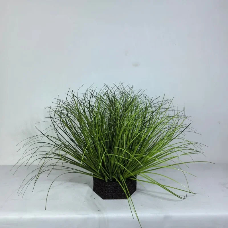 Simulated Small Grass Bushes for Decorating Fake Grasslands Simulating Reeds Onion Grass and Fake Green Plants Home Decoration