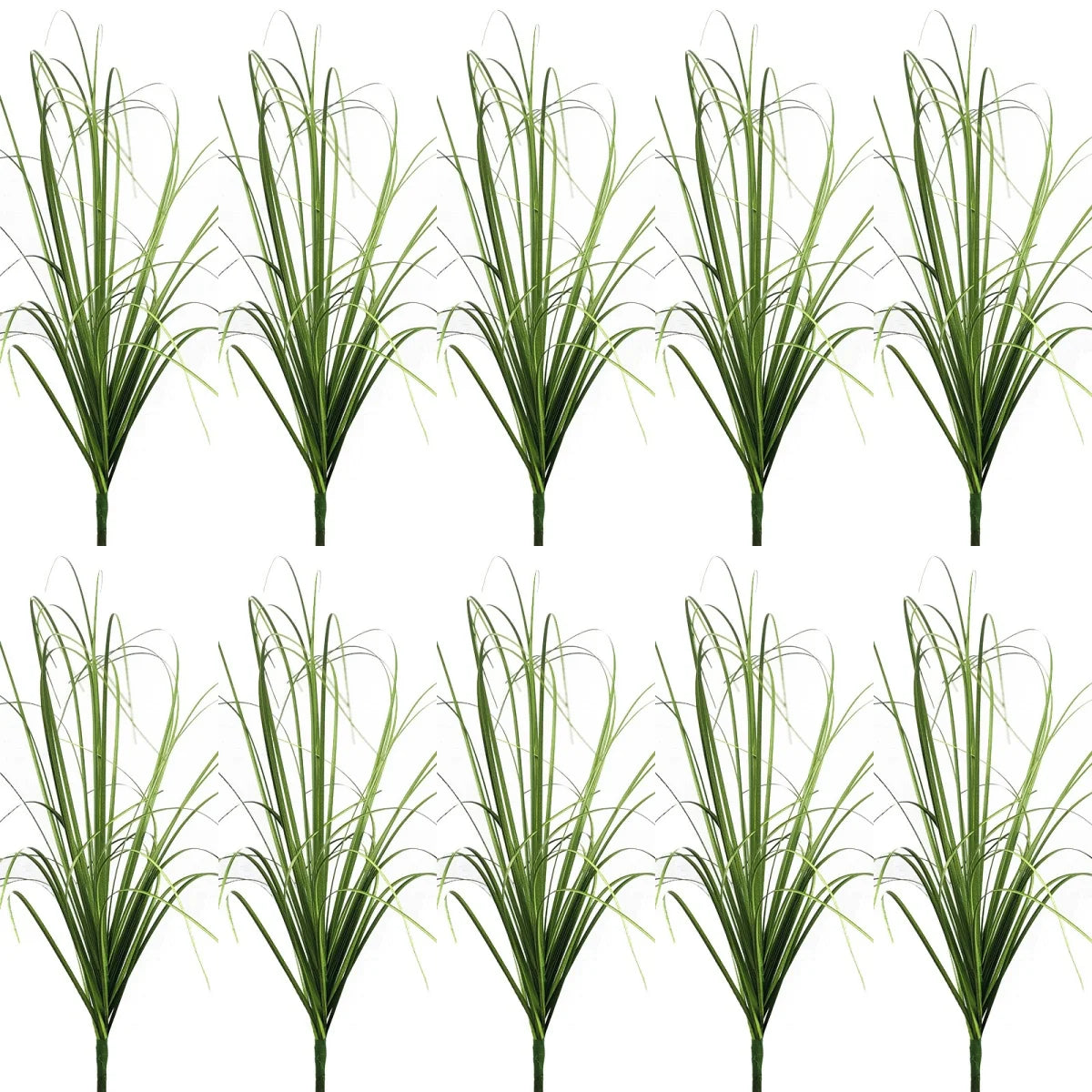 Simulated Small Grass Bushes for Decorating Fake Grasslands Simulating Reeds Onion Grass and Fake Green Plants Home Decoration