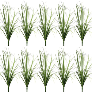 Simulated Small Grass Bushes for Decorating Fake Grasslands Simulating Reeds Onion Grass and Fake Green Plants Home Decoration