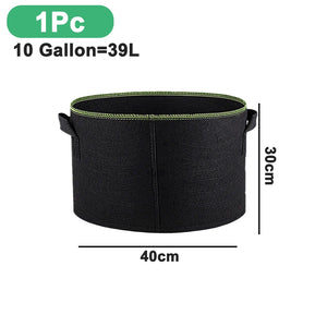 1/3Pcs Vegetable/Flower/Plant Grow Bags 3/4/5/7/10 Gallon, Thickened Non-Woven Grow Bags, Aeration Fabric Pots with Handles